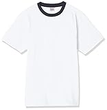 [プリントスター] 半袖 5.6オンス へヴィー ウェイト Tシャツ ホワイト×ネイビー 日本 L (-)