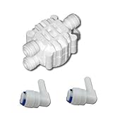 Malida Automatic Shut Off Valve with 1/4 Inch tube Quick Connect Fittings For RO Reverse Osmosis [並行