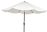 不二貿易 アルミパラソル 直径270cm アイボリー 75815