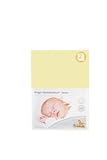 Pinolino Jersey Fitted Sheet for Add-On-Bed Cradle and Pram (Yellow by Pinolino