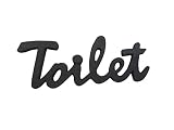 ドゥーブジャパン 欧州金物 サインプレート Toilet BK ブラック SL130BK 1個
