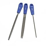 3pc Silverline Flat Round And Triangle General Purpose Metal Hand Files File Set
