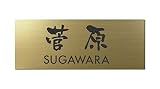 丸三タカギ 彫り込み済表札 アクリル APG2-G-3-3-菅原 【完成品】