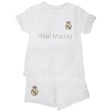 レアル・マドリード フットボールクラブ Real Madrid CF オフィシャル 赤ちゃん・ベビー用 ユニフォームスタイル 半袖Tシャツ・ショーツ 上下セット (12-18ヶ月) (ホワイト)