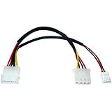 5インチ4ピン（ペリフェラル）メス、3.5インチ用4ピンメス分岐 電源ケーブル