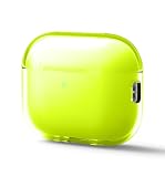 【elago】 AirPods Pro3 対応 ケース クリア 耐衝撃 傷防止 おしゃれ カバー ワイヤレス充電 対応 シンプル クリアケース [ AirPods Pro 3 エアーポッズプロ3 エアポッツプロ 第3世代 対応 ] case CLEAR CASE ネオンイエロー