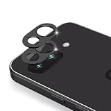 Sotarino カメラフィルム Google pixel 9A 用 カメラカバー レンズ保護 【アルミ合金製+強化ガラス】 9H 強化ガラス 耐衝撃 露出オーバー防止 粘着性強い 貼りやすい グーグルピクセル 9a カメラ保護フィルム 2枚 (ブラック）