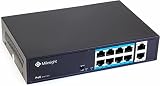 Milesight スイッチングハブ PoEハブ スイッチング容量11.8Gbps PoE給電対応 最大120W 8ポート×10/100Mbps 最長250m アップリンク 2ポート×1Gbps MS-S0208-GL