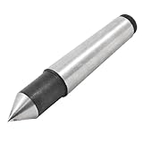uxcell デッドセンター　合金テーパーテールストック　アロイ製　シルバートーン　16mm直径 102mm長さ