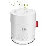 【2021年改良版】卓上加湿器超音波小規模大容量500ml USB電源、夜間LEDライト、加湿器のペットボトル、ミュート、空気清浄機、クール