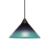 Besa照明1 x t-jadepb-br Jade 1ライトブロンズコードペンダント天井ライト