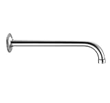 Whitehaus whsa350-poch Showerhausソリッド真鍮シャワーアーム、14インチ、ポリッシュクローム