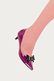 Banned Apparel - Purple Belle Kitten Heel Pump Slim Fit 7