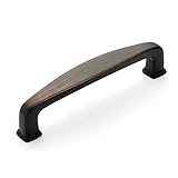 Dynasty Hardware P-81092-10B-25PK Cabinet Hardware 3-3/4-Inch Center to Center Pull, Oil Rubbed Bron