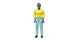 Bruder Woman Dark Skin Toy Figure with Turquoise Jeans [並行輸入品]