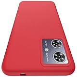 Moto G64 5G 用 ケース Moto G64y 5G 用 ケース シリコン質感 TPU モトローラ モト G64 5G スマホケース 耐衝撃 衝撃吸収 柔軟性 米軍MIL規格 ストラップホール付き 薄型 軽量 擦り傷防止 カメラ保護 スリム 人気 携帯カバー 赤 R104-PYMS-G64-HON