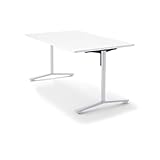 コクヨ   ミーティングテーブル DAYS OFFICE FLIP TOP XY-TFT158SCSAAMCW 幅150×奥行80CM 天板グレ