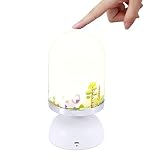 superswk LEDタッチセンサー調光機能付きNight Light with Softlightをオフに10分の、Stronglight、タイマー、子供のUSB充電式常夜灯ランプベビー部屋、寝室
