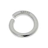 シルバー925 無垢 丸カン パーツ ハンドメイド DIY 極太 シルバー925製 銀 アクセサリー スターリングシルバー SILVER マルカン 刻印あり (外径20mm 線の太さ3mm)