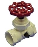 King Brothers Inc。swp-0750-s 3 / 4インチ圧縮PVC排水バルブ停止、ブロンズ