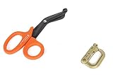 【 メディックシザー カーキ色 】 軍用 はさみ メディカル シザー 医療 用 ハサミ ＆ グリムロック　＆　シザー 収納　ポーチ付