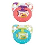 Nuk BPA Free Silicone Dots Pacifier - Size 1 - Girls (Colors may vary) by NUK [並行輸入品]