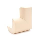 BELLE コーナークッション L型 角 コーナーガード 4個セット 両面テープ付き ケガ防止 家具保護　 (厚手, ベージュ)