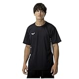 トレーニングウェア 半袖 切替Tシャツ ナビドライ Uネック 吸汗速乾 インナー 肌着 32MAC196 メンズ ブラック/ホワイト 3XL
