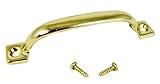 2pc。brass-platedボックスハンドルネジで