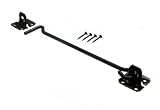 キャビンフックと目250 mm 10インチブラックJapanned With Screws ( Pack of 2 )
