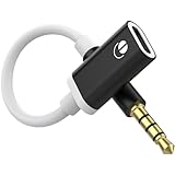 Toxaoii 3.5mm オス - Type C メス オーディオケーブルコード アナログオーディオジャック ヘッドホンオーディオアダプター MP3プレーヤー、CDプレーヤー、ノートパソコン、タブレット、スマートフォンに対応 ブラック
