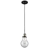 Artcraft ac10481 Edison – 1ライトペンダント、ブラック仕上げ