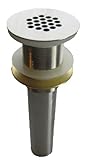 Novatto Vessel Sink Strainer Drain, Brushed Nickel by Novatto