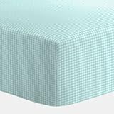 Green Gingham Bassinet Sheet - Size: 15x30 by BabyDoll Bedding