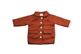 高品質　ベビー服　子供男女通用 秋冬 厚手　防寒　挟み綿 キッズ ラシャコート　Z&Z (90cm, カーキ)