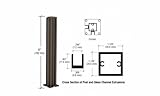 CRL Duranodicブロンズ30 "コーナーデザインシリーズパーティションPost
