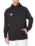 [チャンピオン] テックウィーブ 3LSジップフーデッドスウェットシャツ ストレッチ ワンポイントロゴ BASKETBALL E-MOTION C3-UB110 メンズ ブラック XL