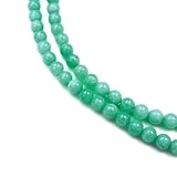 【天然石】翡翠 ヒスイ ブレスレット用 ビーズ 一連 12mm【約31粒入り】パワーストーン ジェイド 幸運 きらきらぷんぷん丸 NS-043