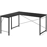 サンワダイレクト L字デスク 幅140×奥行120cm モニターアーム対応 ゲーミングデスク ブラック 102-DESKF00548BK3