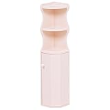 トイレラック(コーナーラック/トイレ収納棚)　幅16cm×高さ80cm　木製　スリム　ピンク　【完成品】【代引不可】 特配【TS1869】 top1-ds-1314099-ah [簡素パッケージ品]