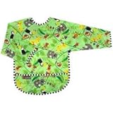 KushiesTaffeta Waterproof Bibs with Sleeves - Infant - Aussie Green by Kushies [並行輸入品]