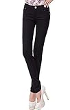 [Sharphon] レディース 黒 スキニー ストレッチ スリム ラインパンツ 美脚 ロングパンツ 春 黒のパンツ