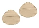 Micopuella 乳癌パッド シリコンパッド 専用カバー 2枚セット 人工乳房保護カバー ホックなし (三角型, M)