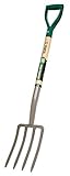 Truper 30293 Tru Tough Spading Fork, 4-Tine, D-Handle, 30-Inch [並行輸入品]