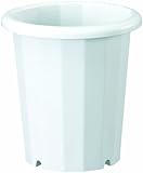 大和プラスチック 鉢・ポット 長鉢L 12号 φ360×H385 ホワイト