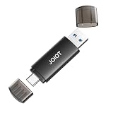 JOIOT 256GB USB Cフラッシュドライブ デュアル USB 3.0 フラッシュドライブ Type C + USB A ポータブル Type-C フラッシュドライブ 2-in-1 USB-C サムドライブ スマートフォン タブレット コンピューター Mac iPhone 15用 ブラック