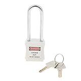 B Blesiya 全３色　高品質　南京錠　補助錠　キー　ロック　PA　ステンレス　 - ホワイト2