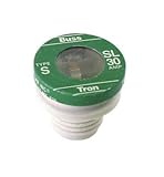 Bussmann BP/SL-30 30 Amp Time Delay Loaded Link Rejection Base Plug Fuse, 125V UL Listed Carded, 3-P