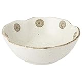 美濃焼 水玉白唐津 クローバー型万能鉢 K61037