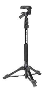 SLIK スタンドポッドGX-N 一脚兼簡易三脚 4段レバーロック式 3ウェイ雲台 クイックシュー式